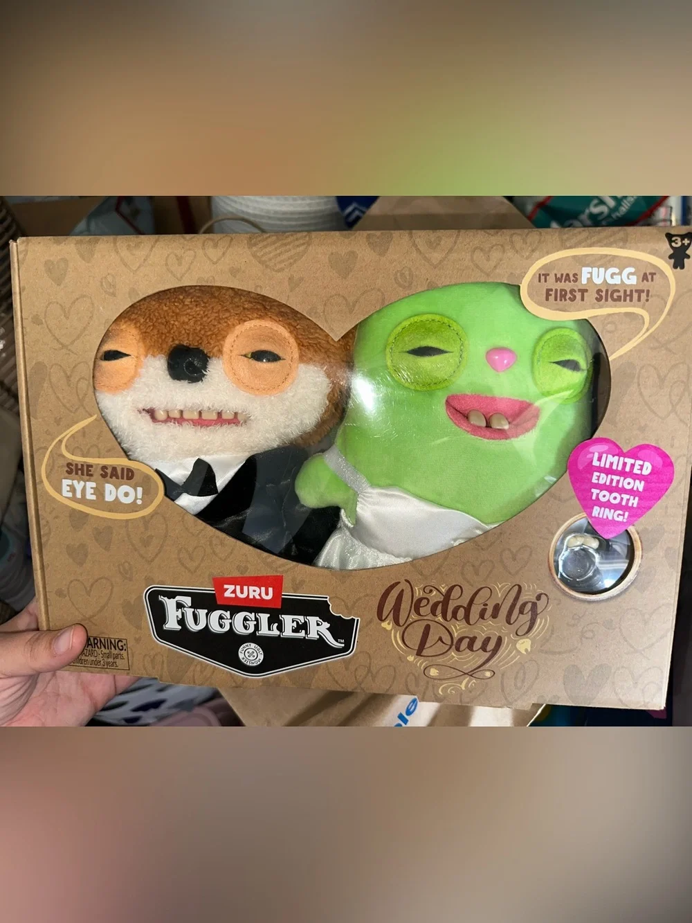 Zuru Fuggler Wedding Day Plush Duo - Green & Brown